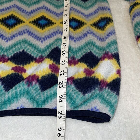 Patagonia Synchilla Womens Pullover Fleece Snap Geometric Size Medium M - Picture 4 of 13